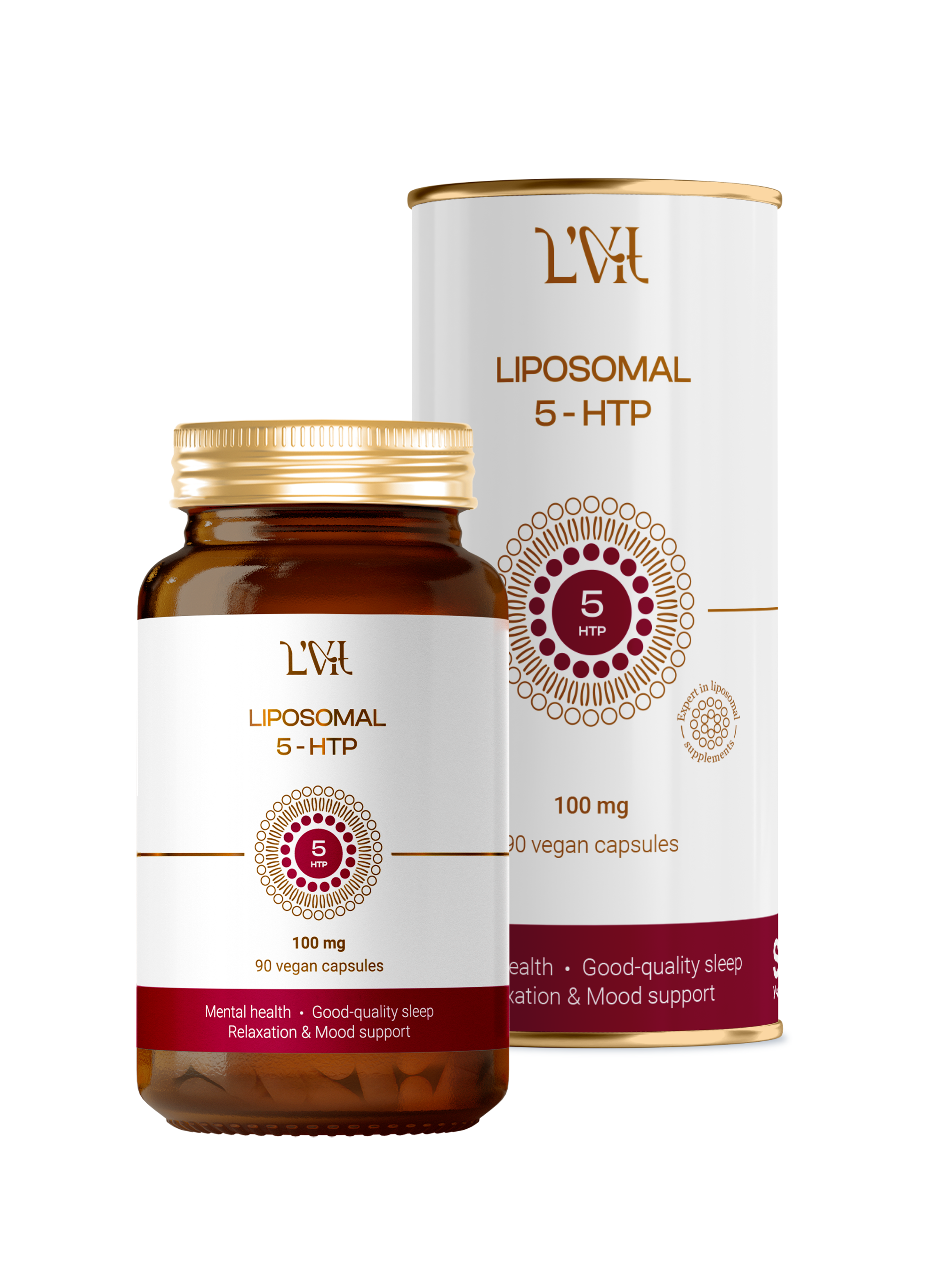 Liposomal Vitamins, Липосомальный 5-HTP, 90 капсул